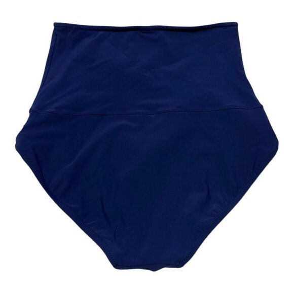 Lands' End High Waist Bikini Bottom Blue Size 12 - Picture 2 of 6